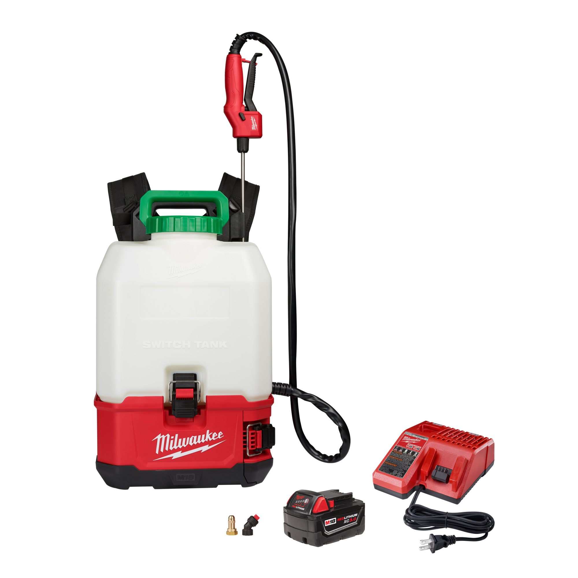 Milwaukee M18 Switch Tank 4-Gallon Backpack Sprayer Kit, Tool, Battery and Accessories, Model# 2820-21PS